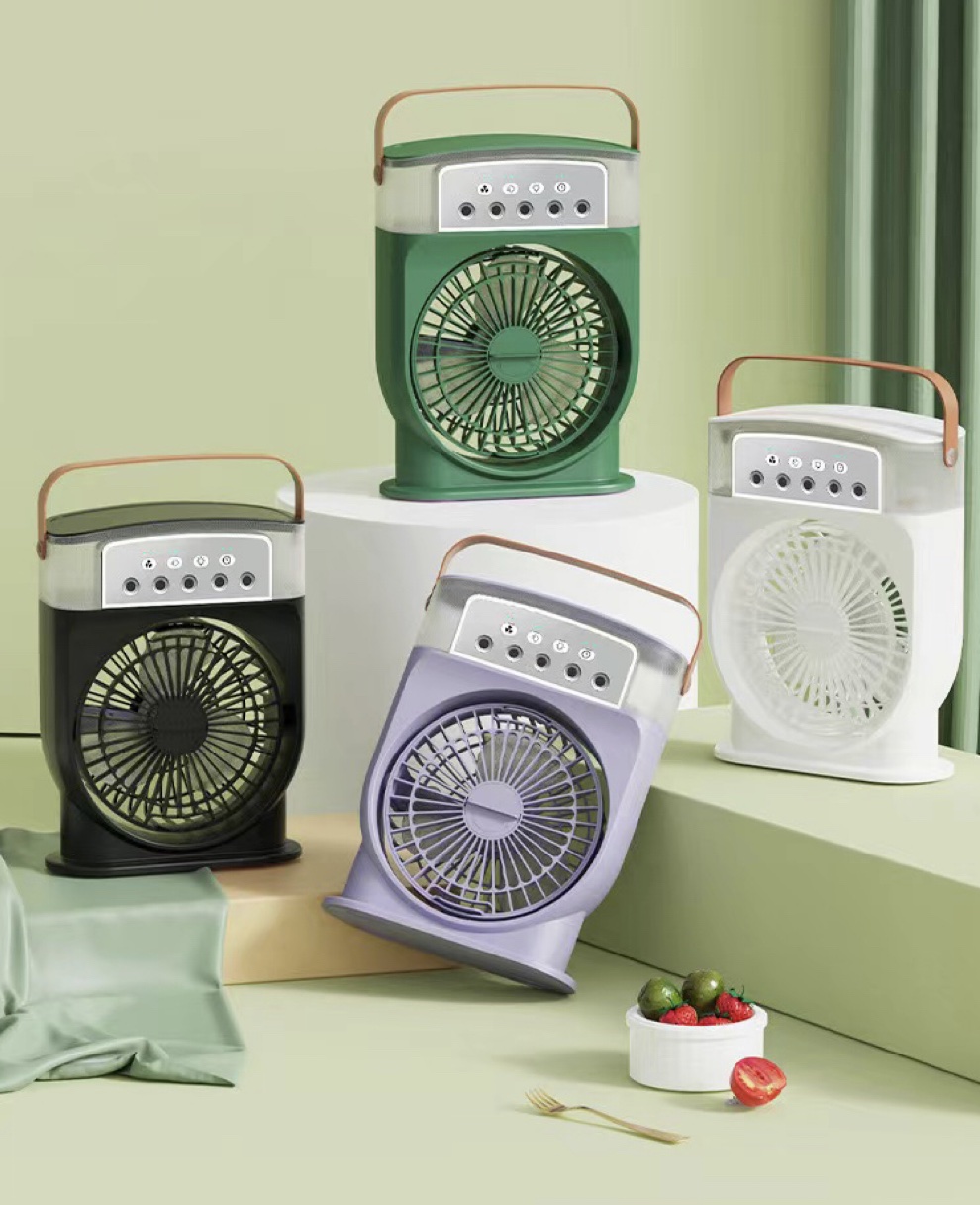 Refroidisseur d'air et humidificateur USB portable avec ventilateur à 5 vitesses — Humidificateurs