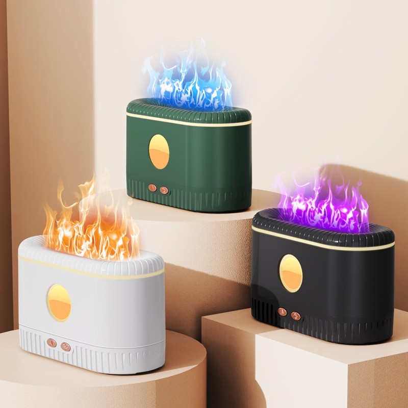 Humidificateur à flamme ambiante et diffuseur d'huiles essentielles