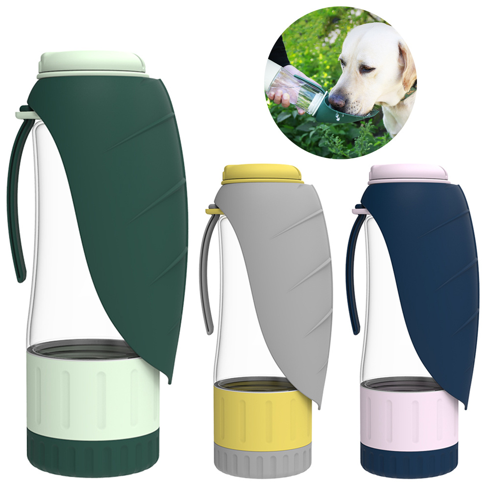 Portable 2-in-1 Pet Water & Food Dispenser with Foldable Silicone Bowl