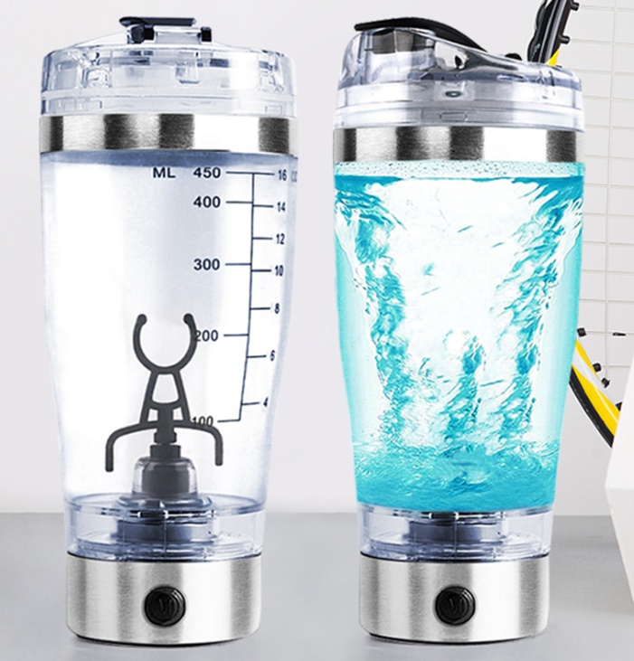 Rechargeable Electric Protein Shaker Bottle | USB Powered Blender Cup — Blender