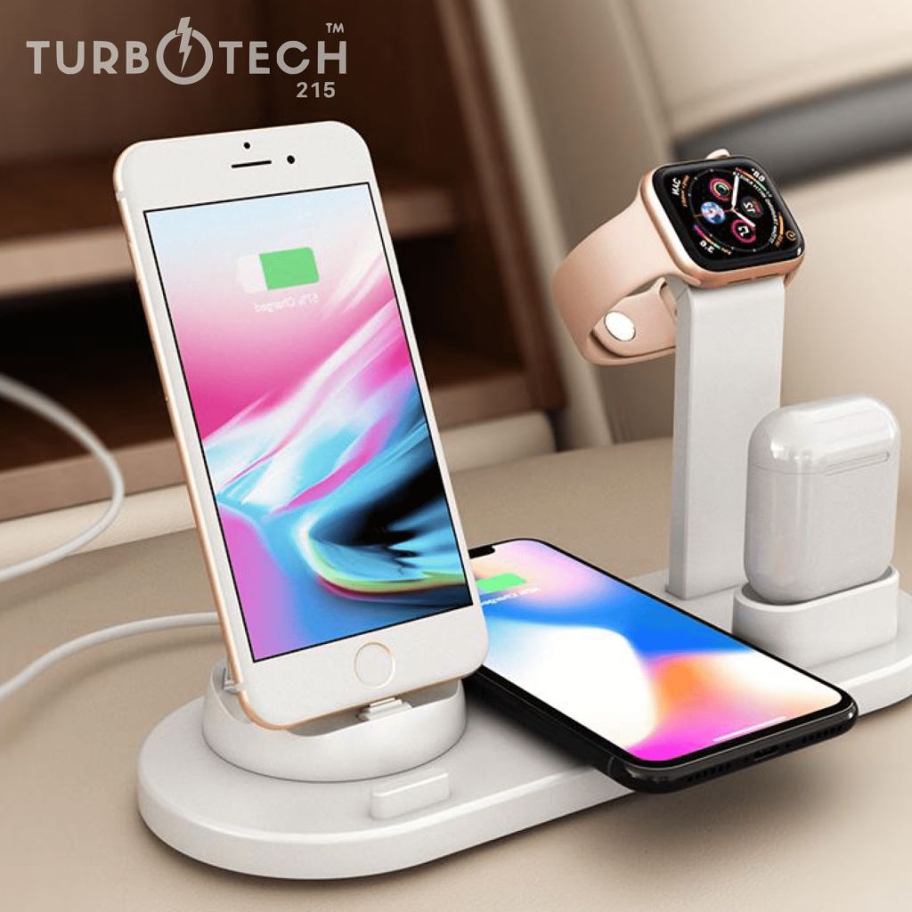 4-in-1 Wireless Charging Dock for iPhone, AirPods, and Apple Watch