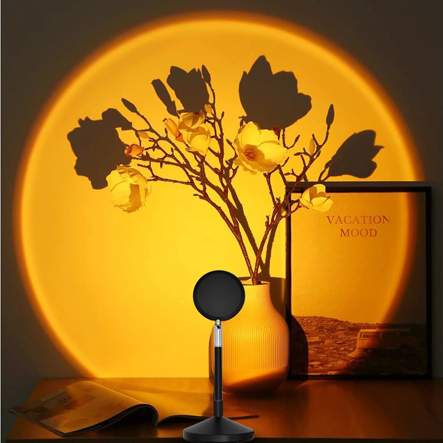 Lampe de coucher de soleil Encalife avec 16 couleurs et 4 modes d'éclairage — Veilleuses et lampes galaxie
