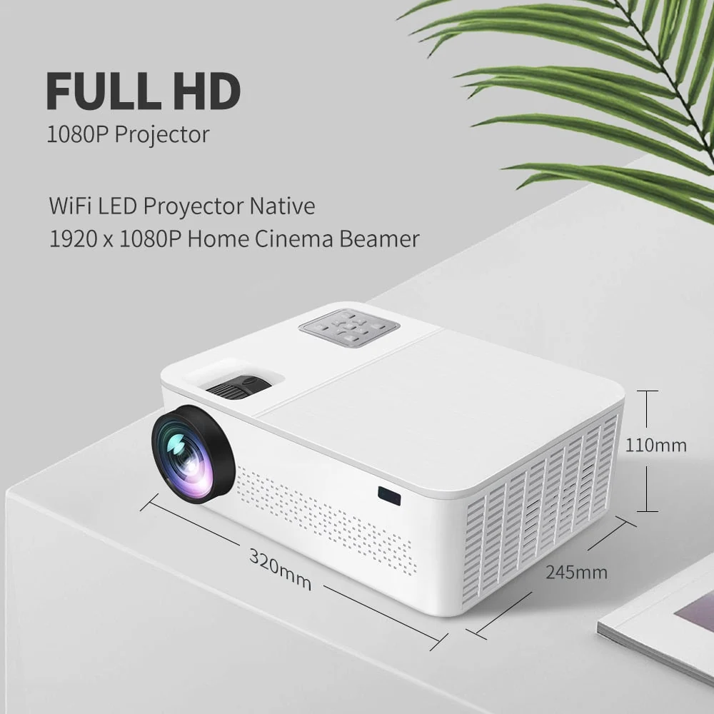 Projecteur 4K avec 10 000 Lumens et projection de 60 à 450 pouces — Projecteur portatif