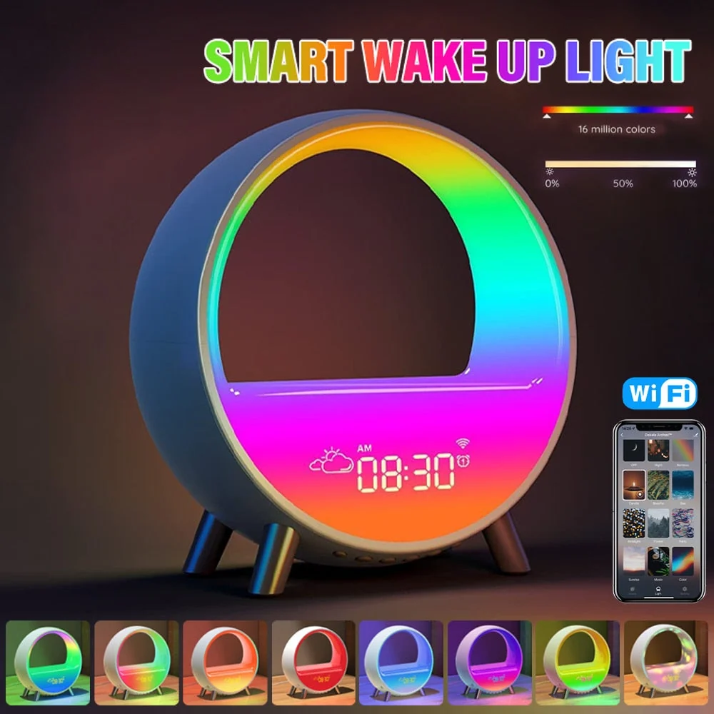 White Noise Sound Machine | Sunrise Alarm Clock | Wireless Charger | Soothing Sleep and Rise Solution - US | Canada | Mexico | Japan — White Noise Machine