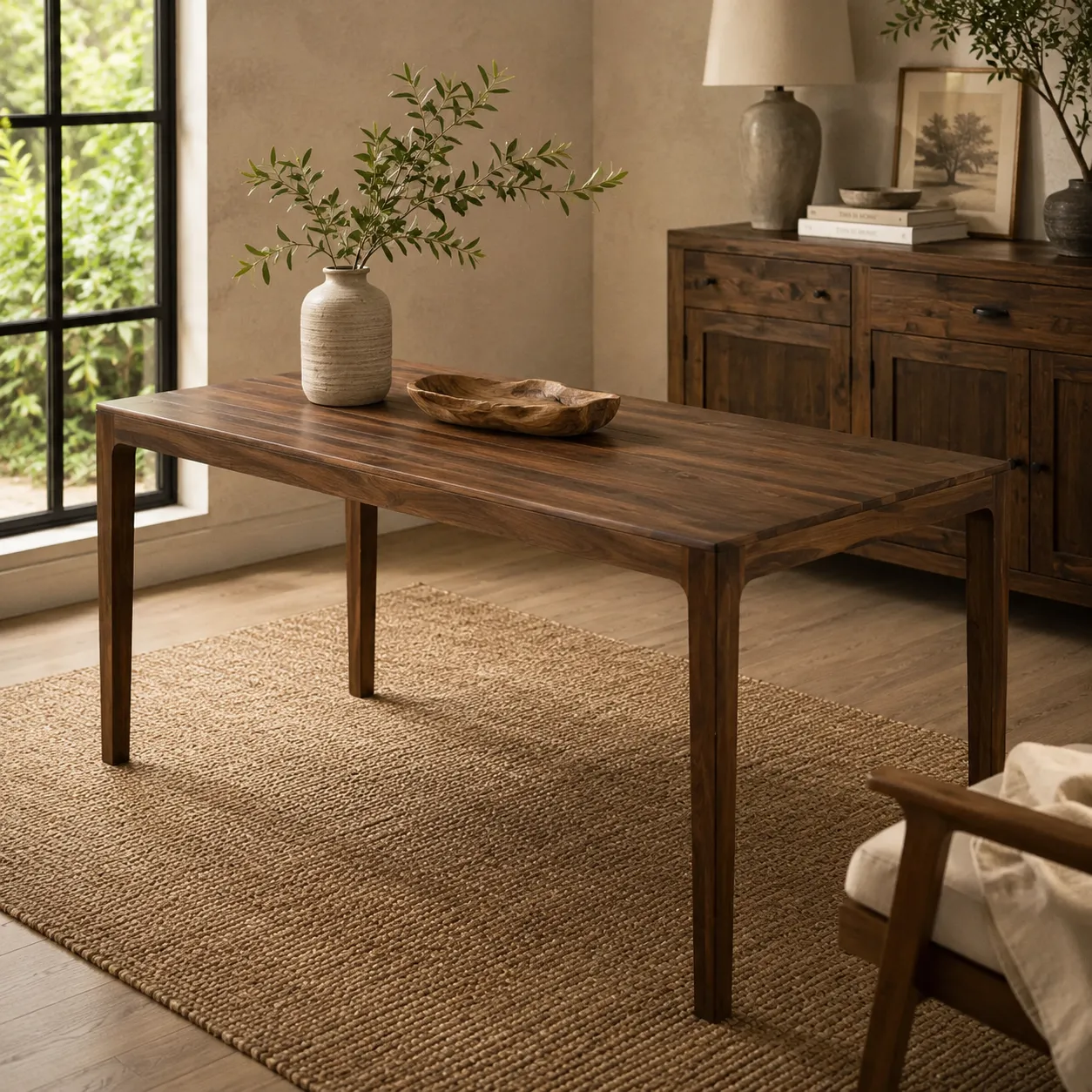 Table à manger Elara - Bois de teck récupéré