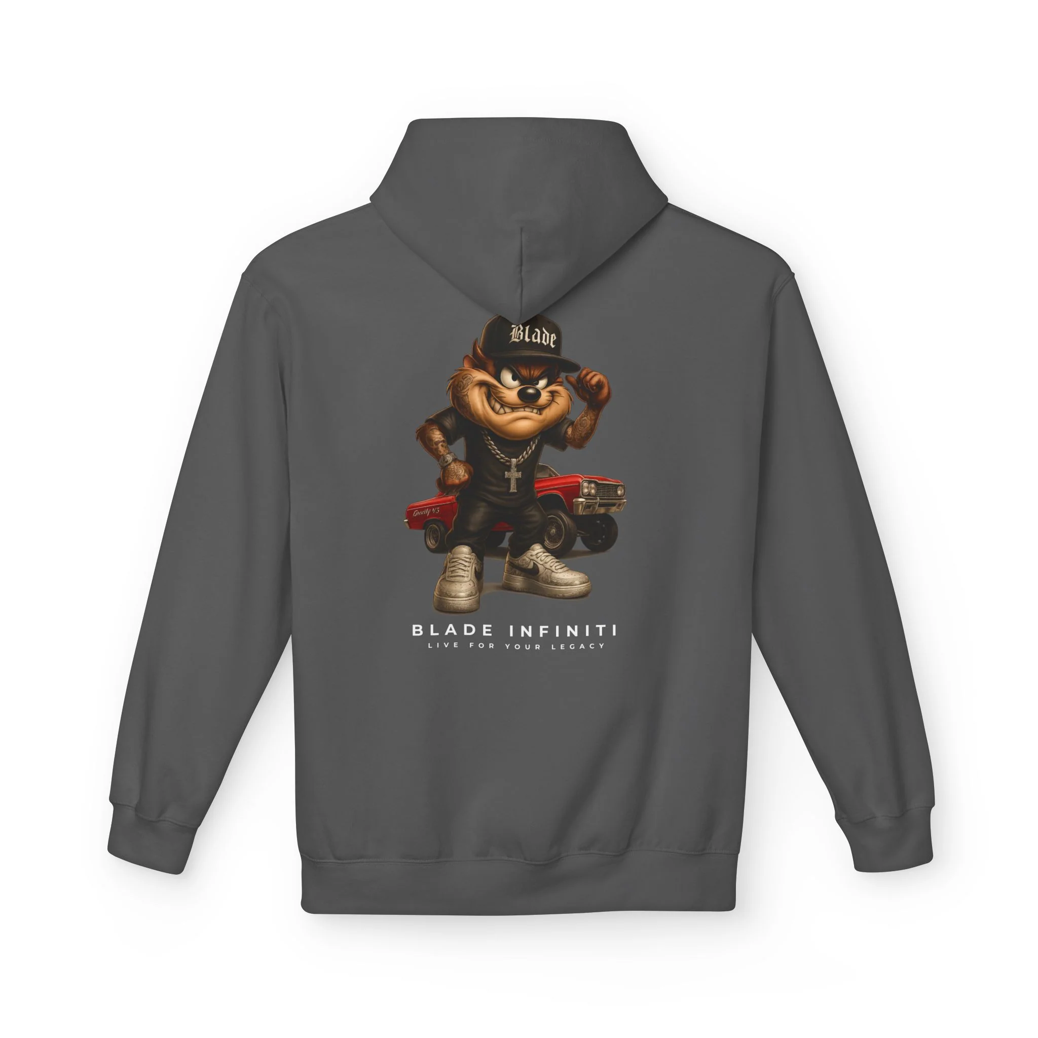 Greddy Taz Bear Hoodie - S / Charcoal — Mens Hoodies
