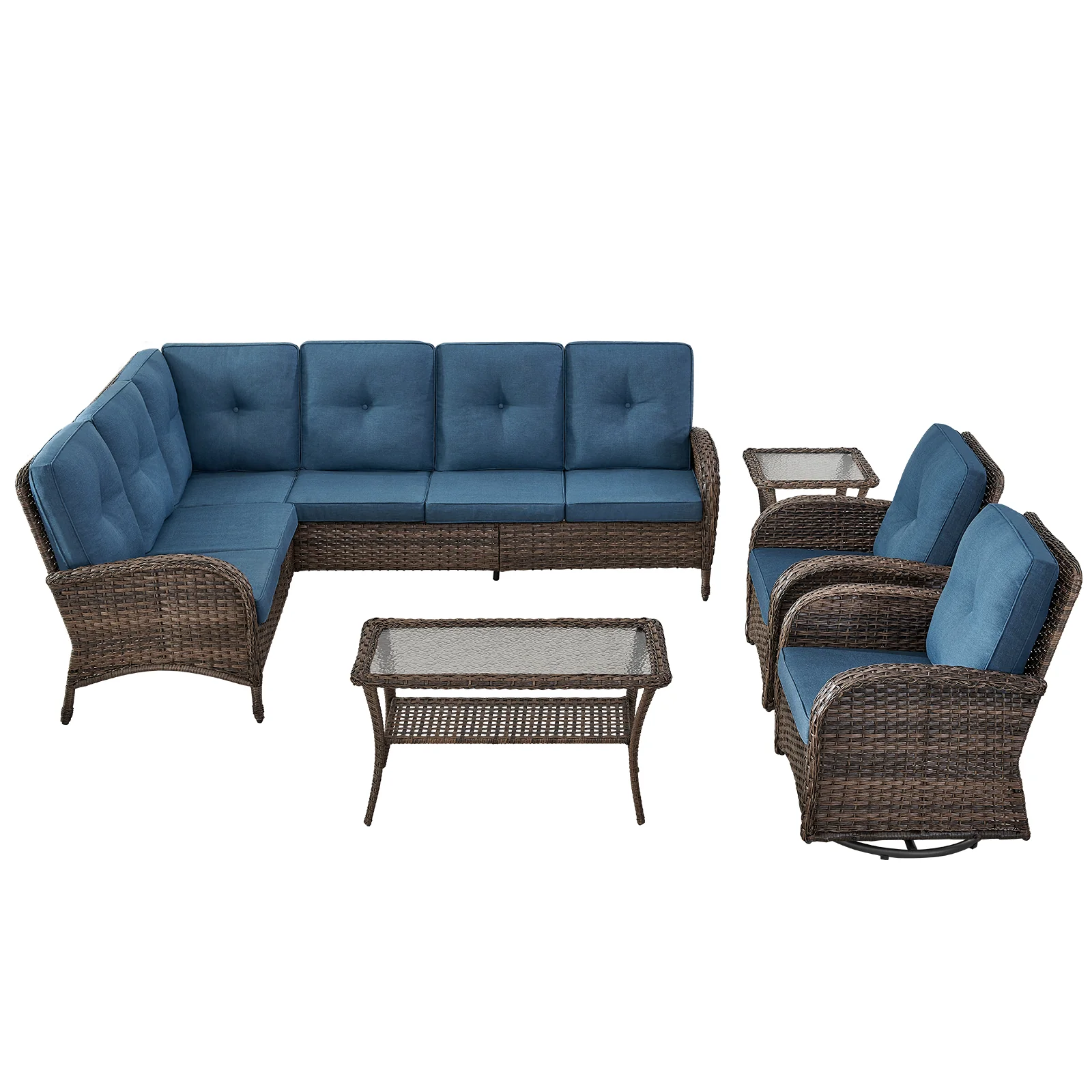 Ensemble de mobilier de patio NDS de 6 pièces — Mobilier de patio et d'extérieur