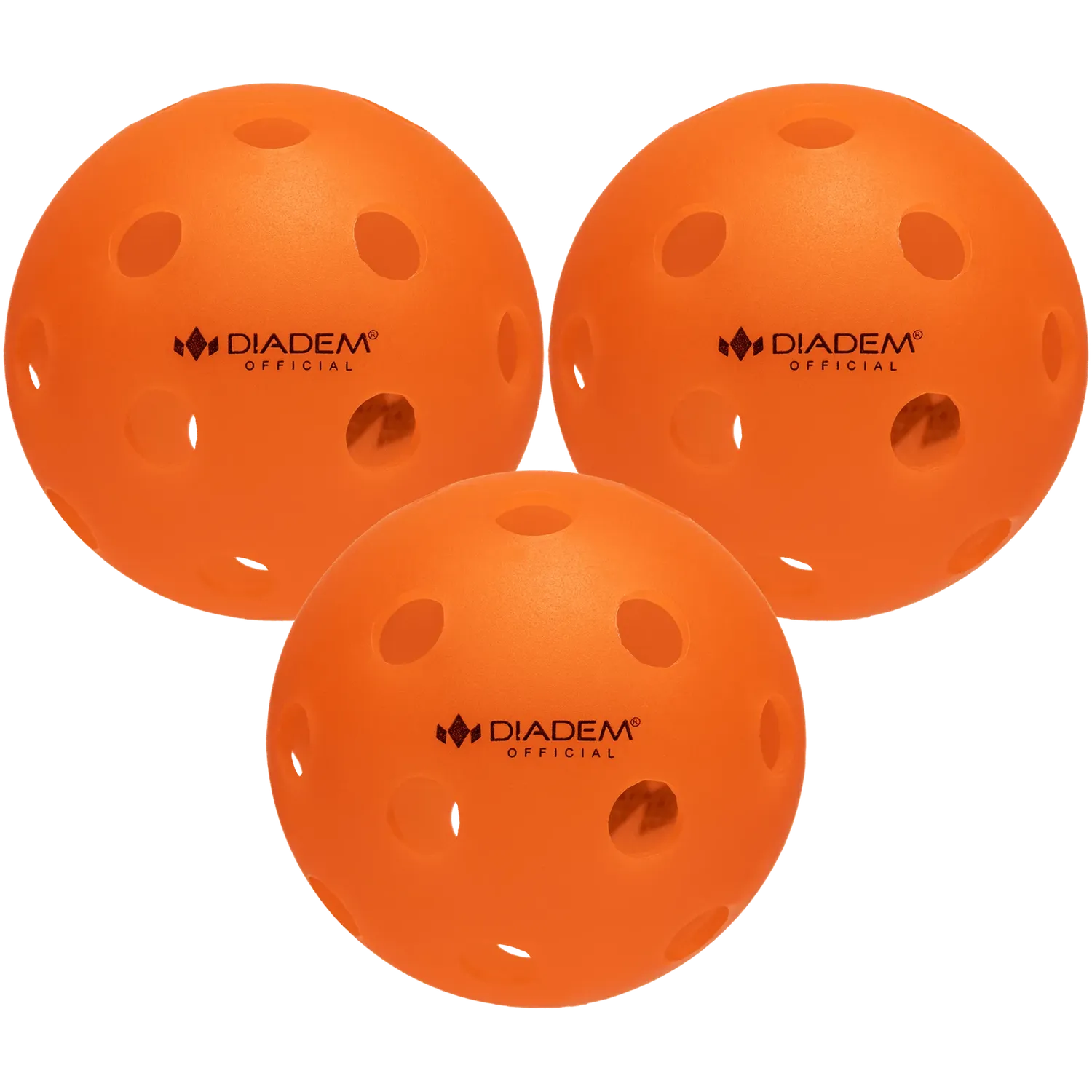 Diadem Power Balles de Pickleball Intérieur - Paquet de 3, Orange