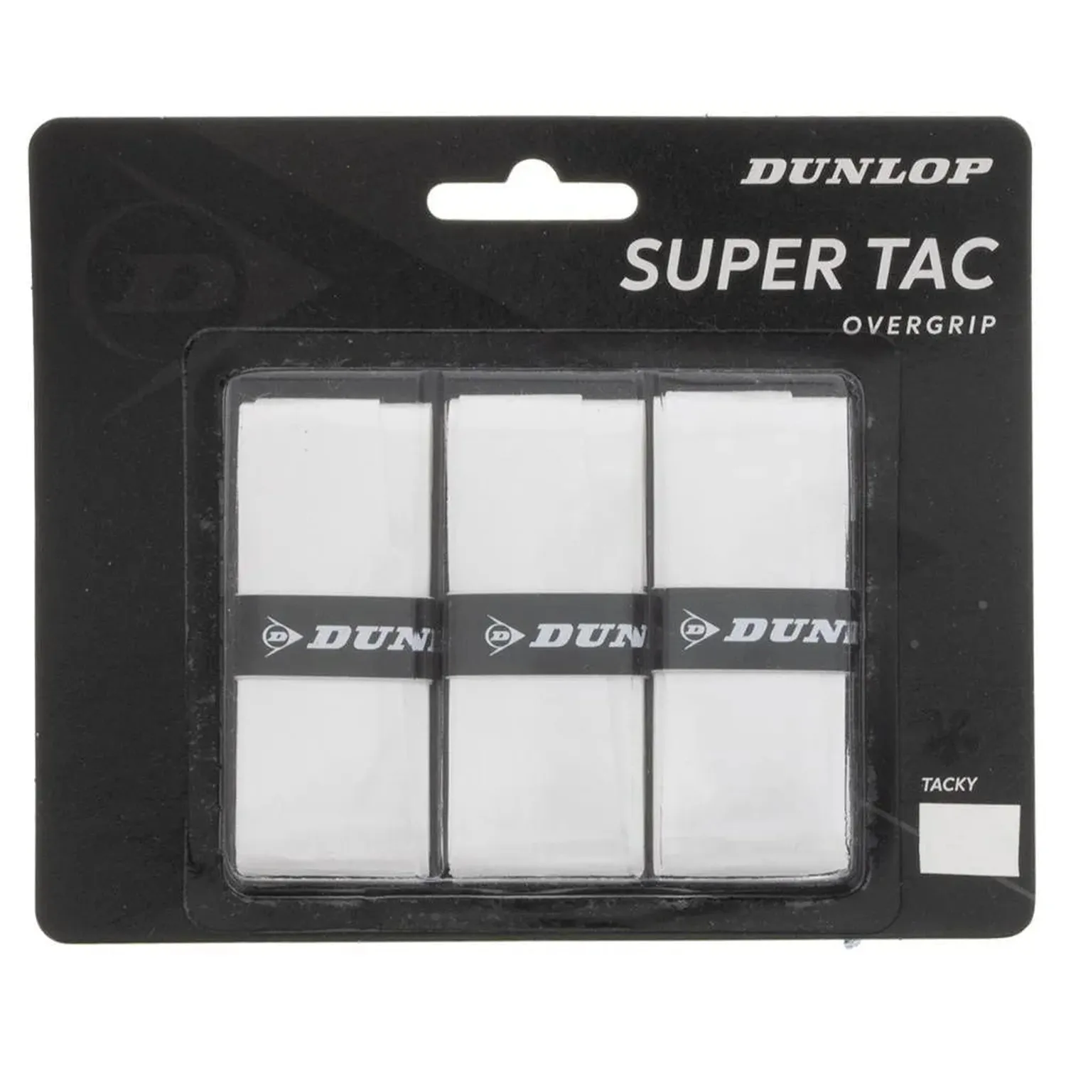 Dunlop Super Tac Surgrip de Tennis 3 Paquets - Blanc