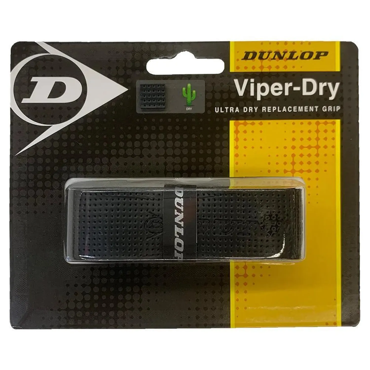 Dunlop Viperdry Noir Poignée de Tennis Ultra Sèche de Remplacement