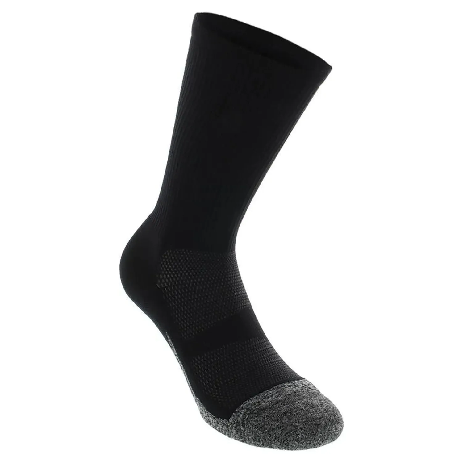 Feetures Elite Light Cushion Mini Crew Socks Black - M — Sports Socks