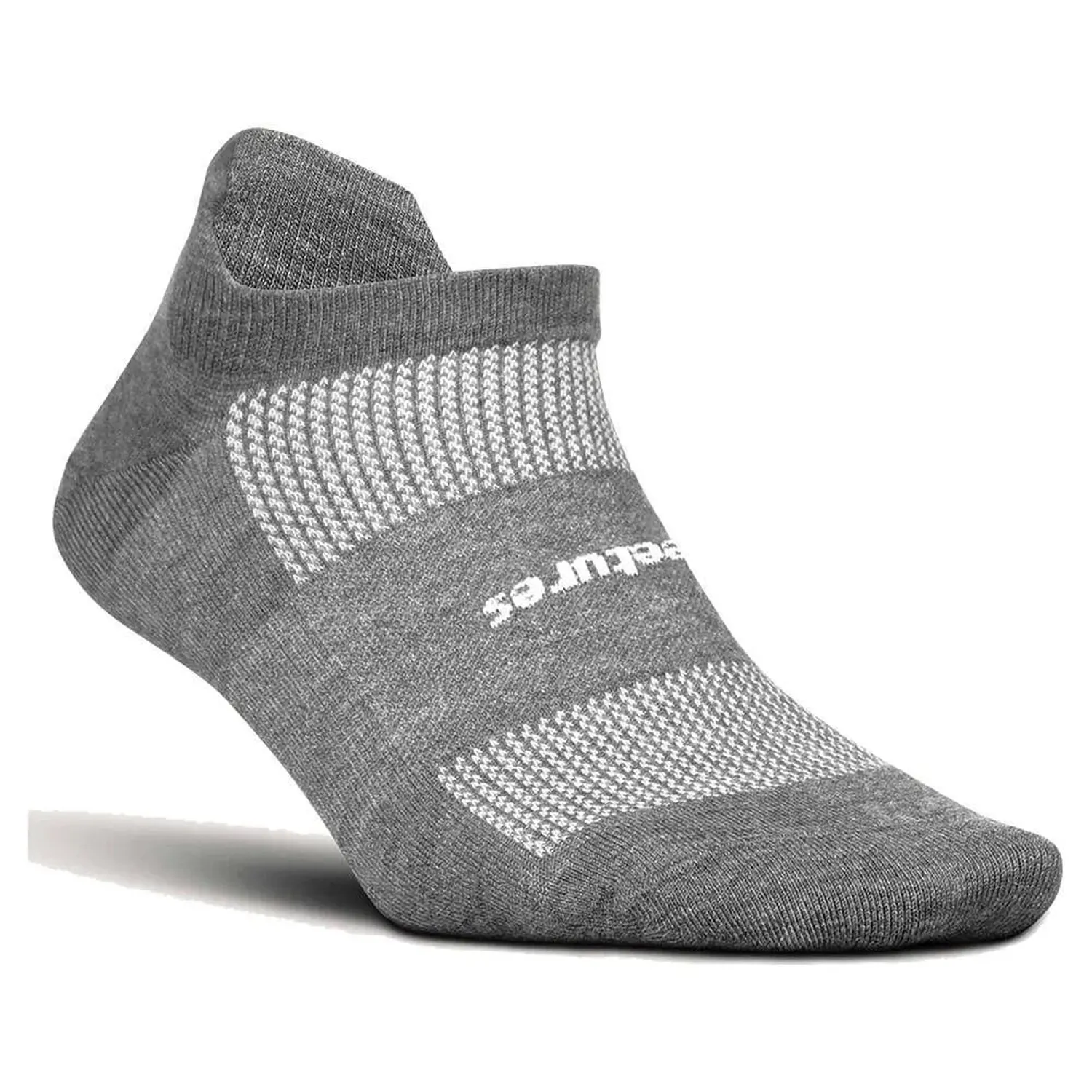 Chaussettes Feetures Max Cushion No Show Tab Performance - Gris