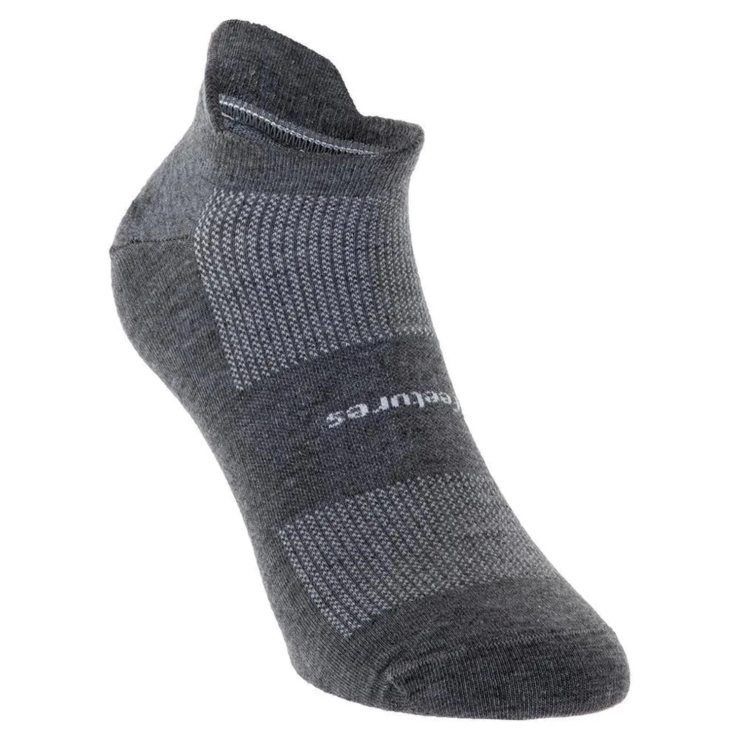Chaussettes Feetures Ultra Légères No Show Tab Gris Chiné