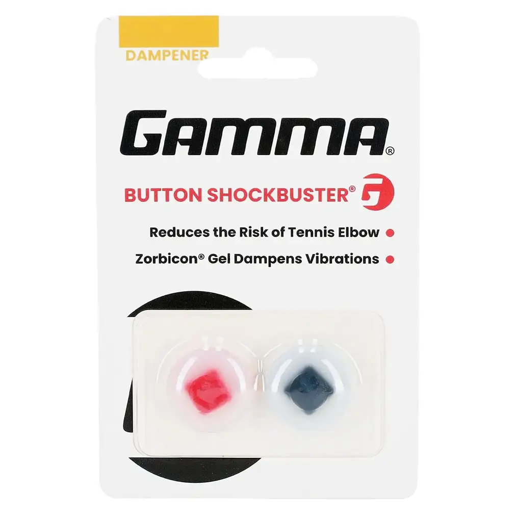 Gamma Button Shockbuster Tennis Dampener - Red — Tennis Racket