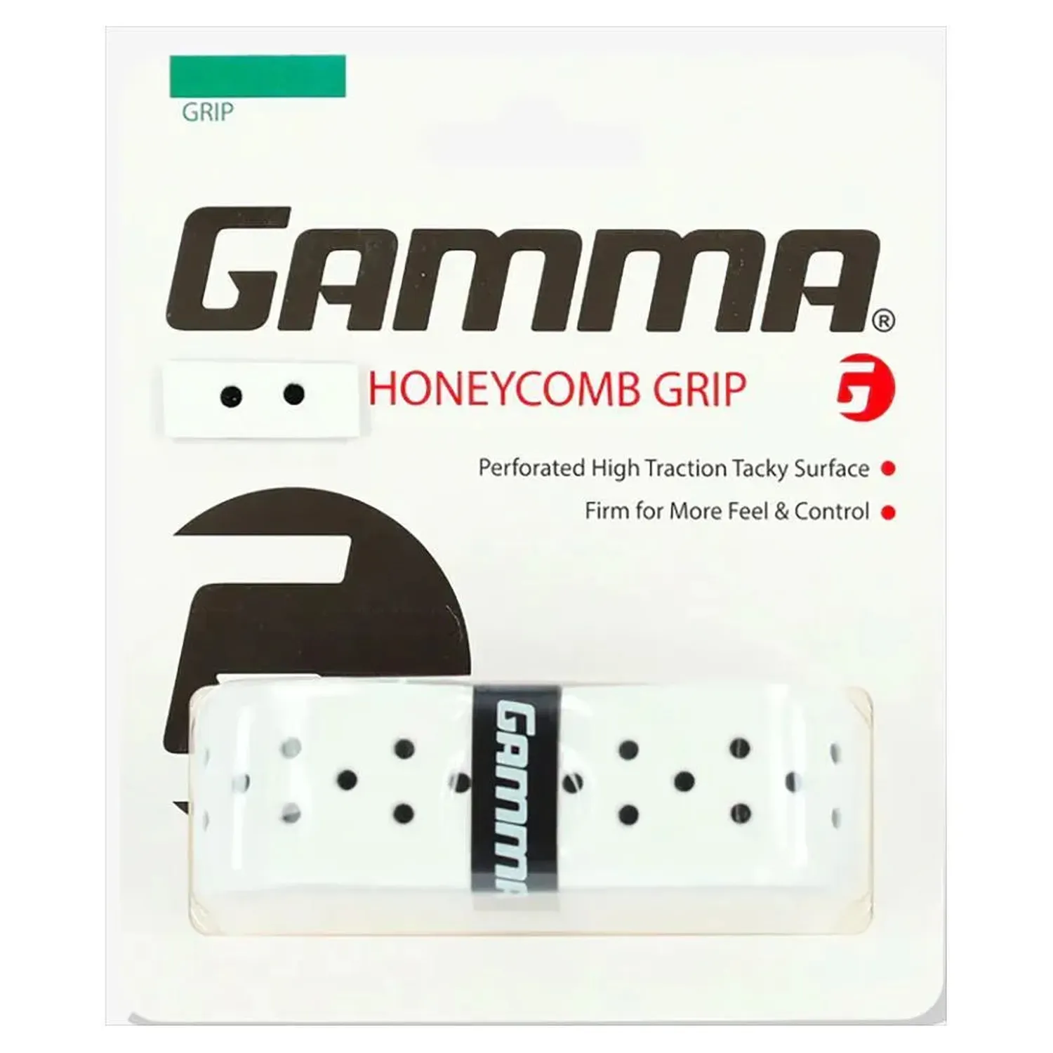 Poignée de Tennis Gamma Honeycomb - Blanche — Raquette de Tennis