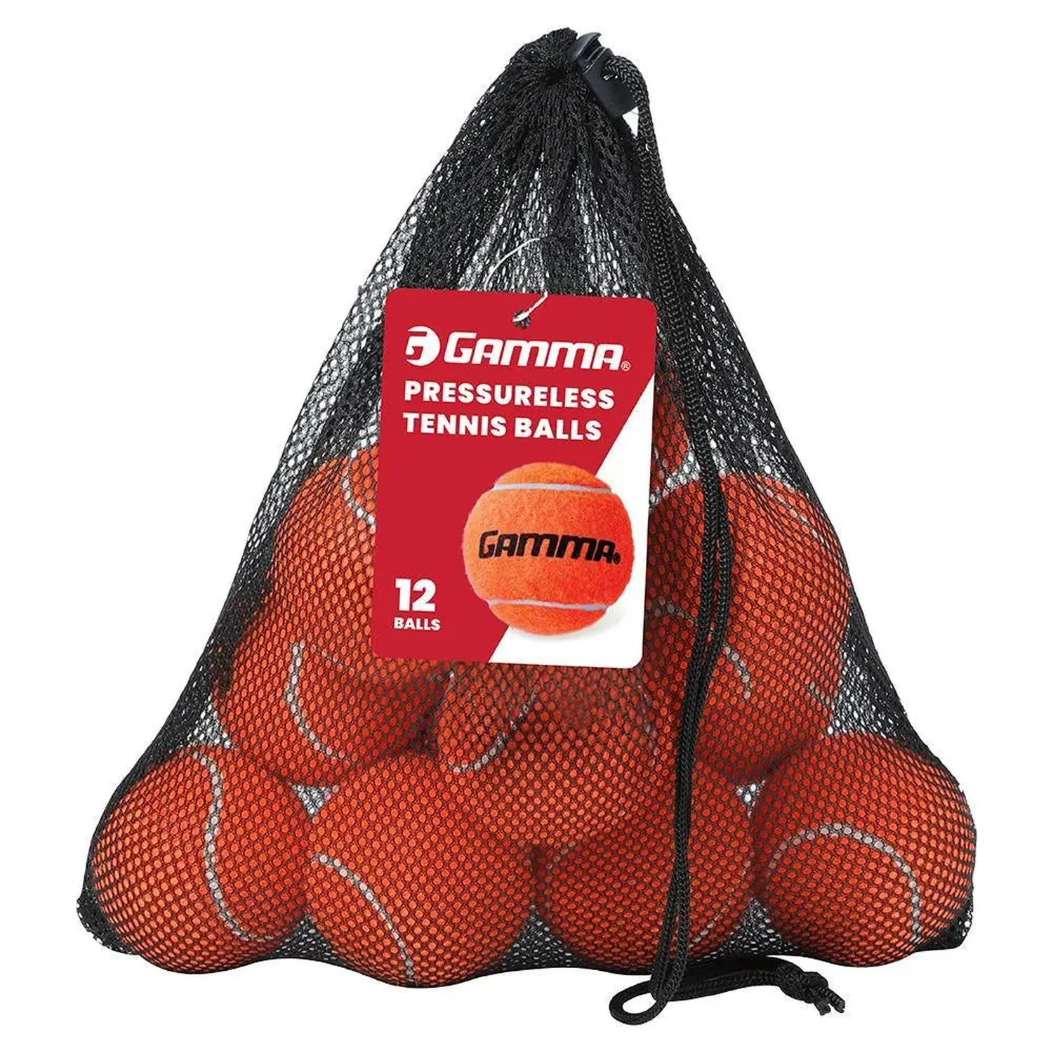Gamma Pressureless Tennis Balls 12-Pack - Orange
