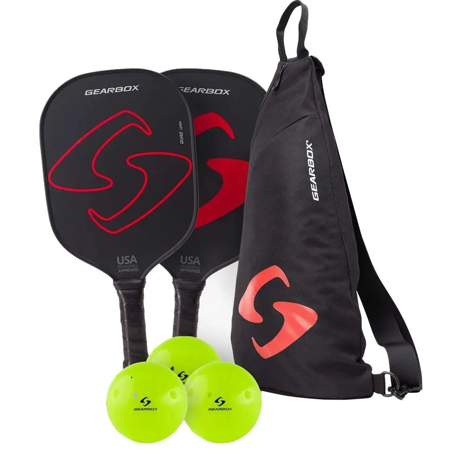 Kit de départ Gearbox Ultimate Pickleball avec paddles et balles