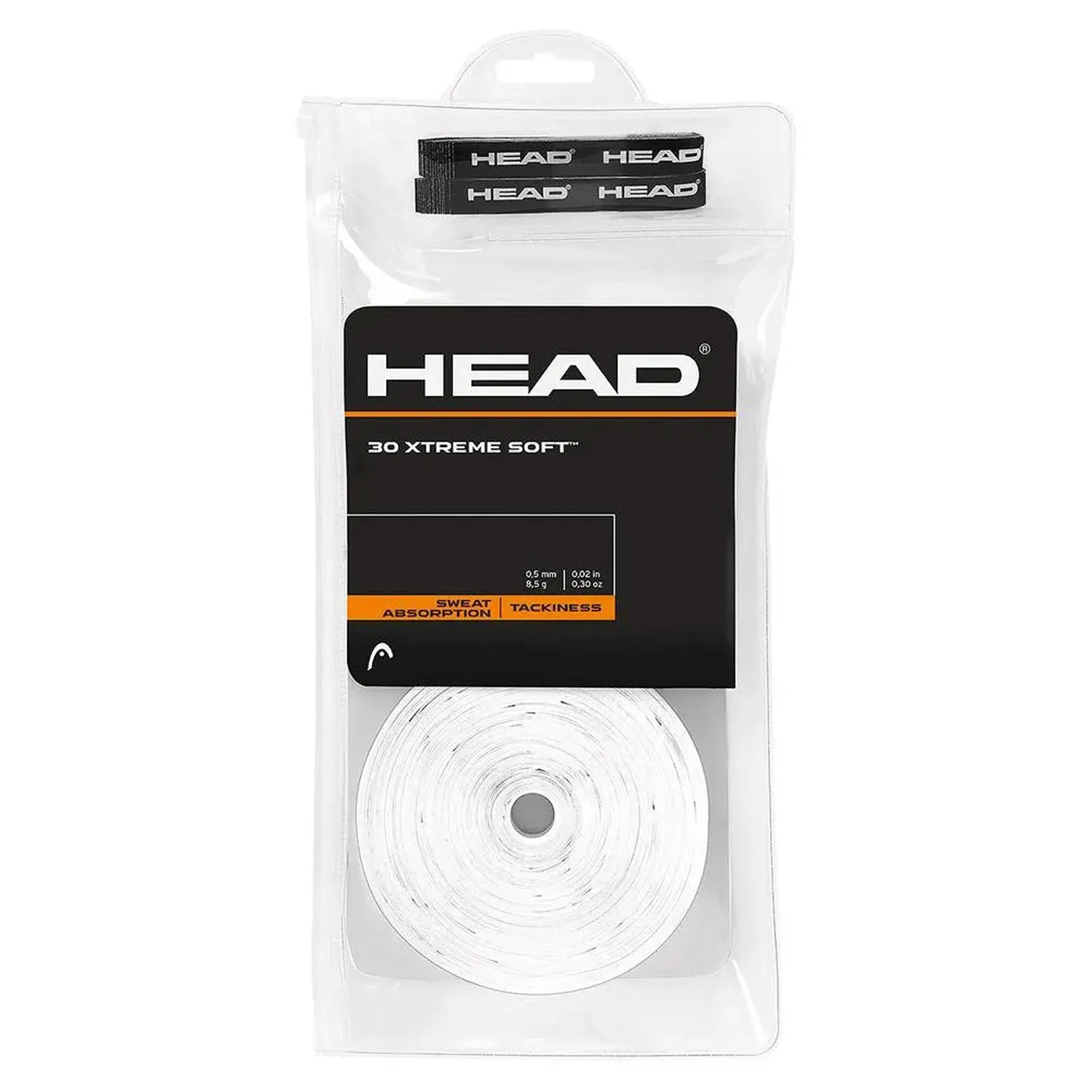 HEAD XtremeSoft Tennis Overgrip - White - 30 Pack — Tennis Racket