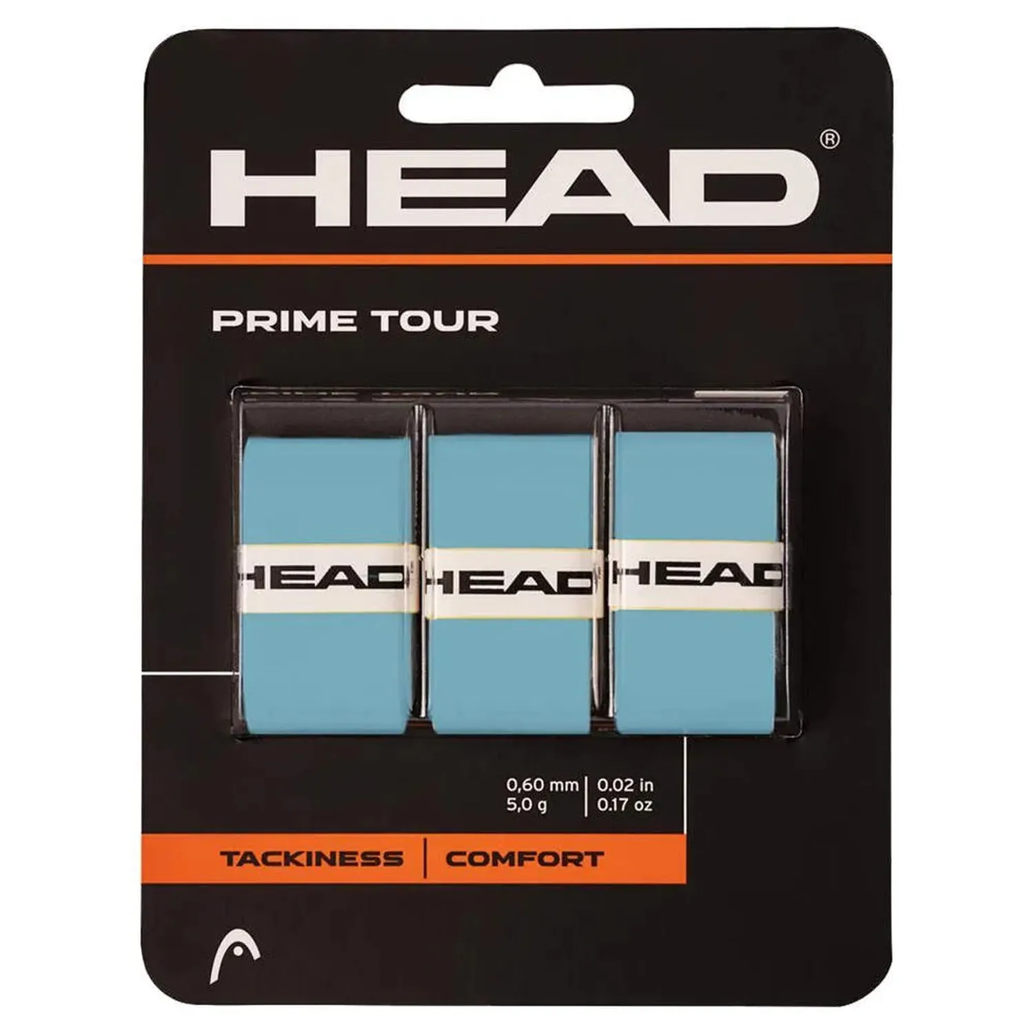 Head Prime Tour Tennis Overgrip 3-Pack Blue — Tennis Racket