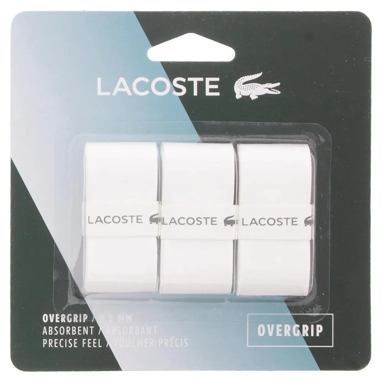 Lacoste Tennis Overgrip - 3 Pack, Tacky and Absorbent