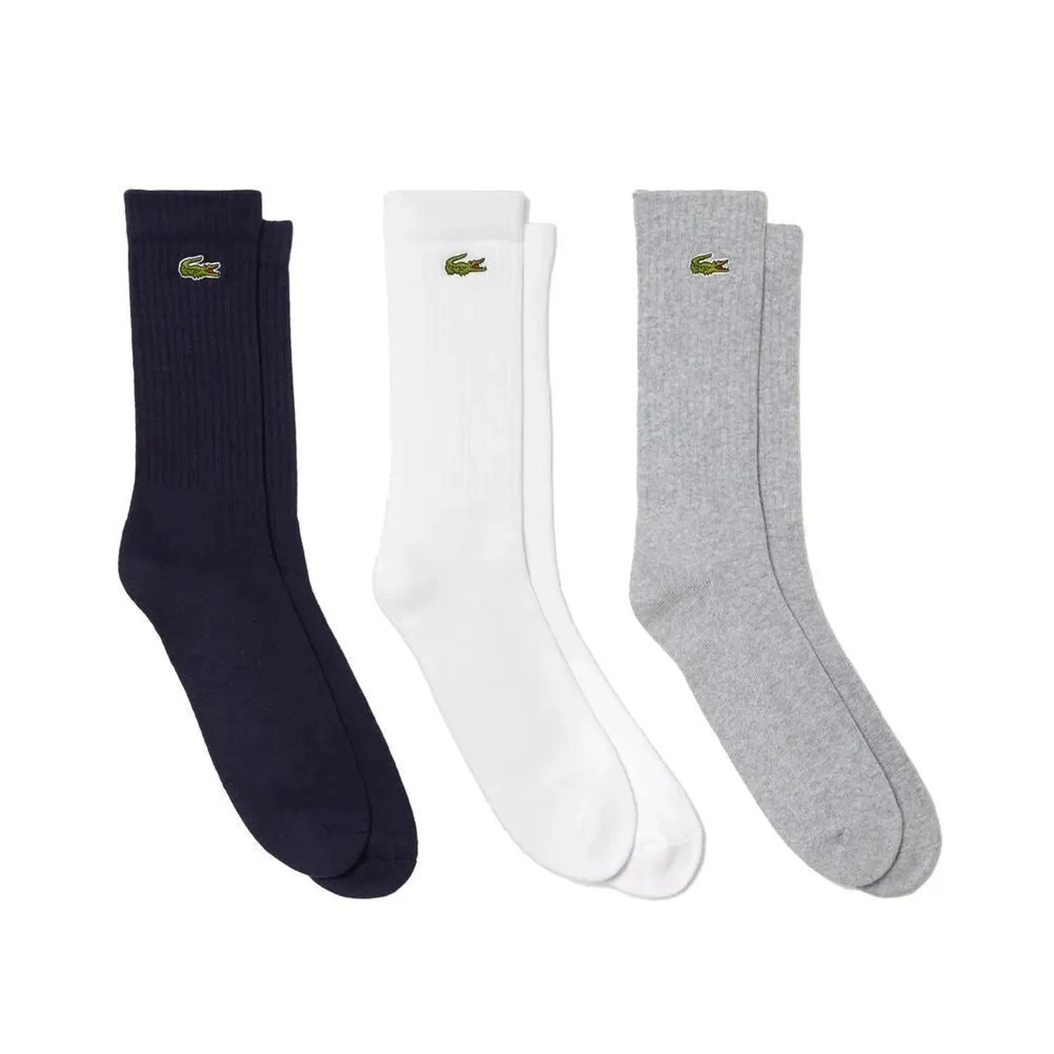 Chaussettes Tubulaires Jersey de Performance Unisex Lacoste 3 Paquet — Chaussettes de sport