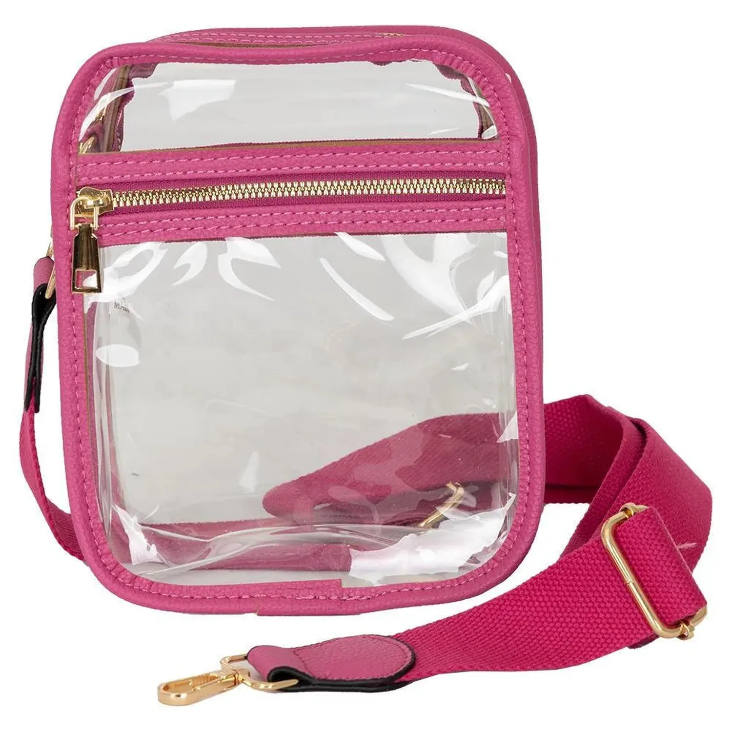 Mayvak K Clear Crossbody Bag - Hot Pink