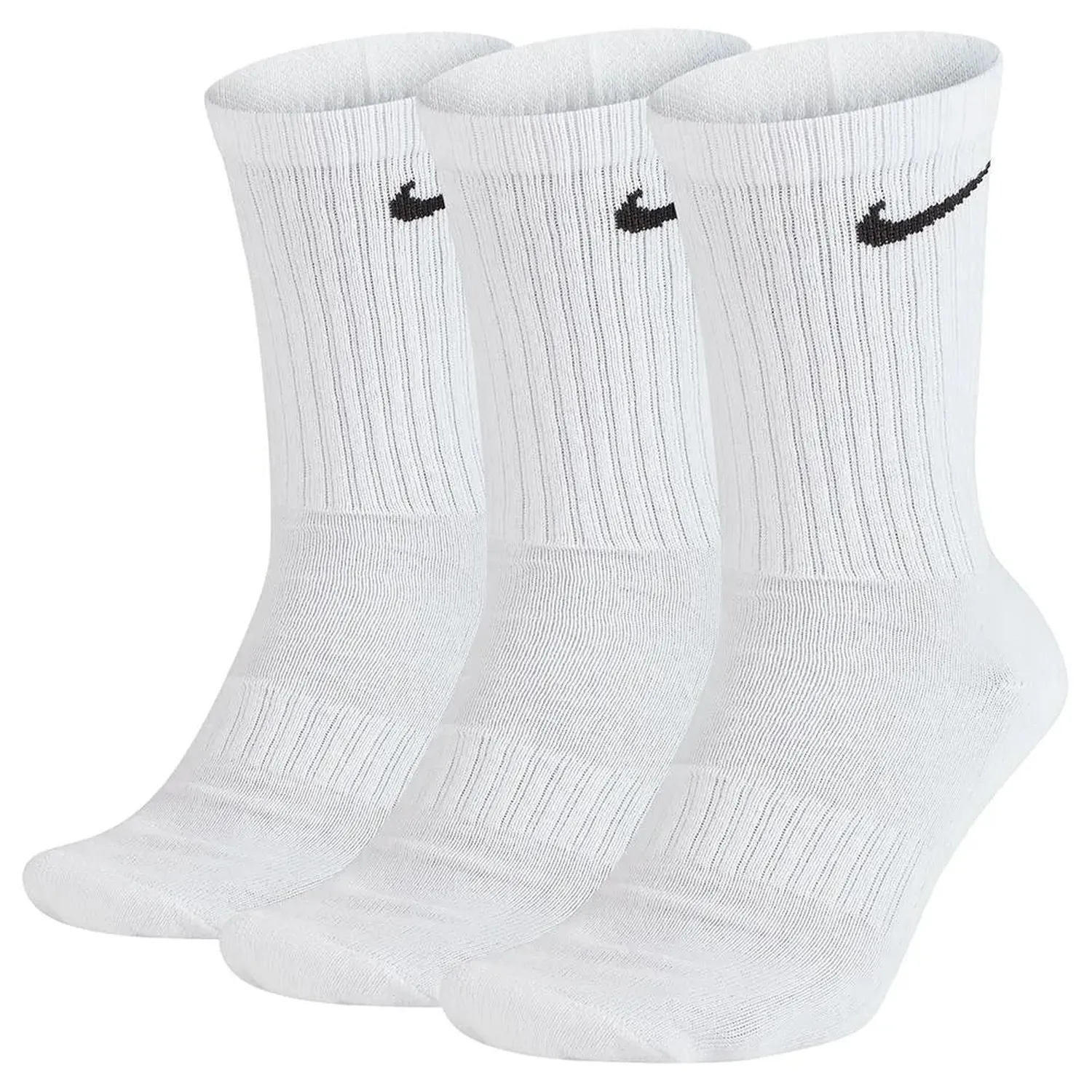 Chaussettes Crew Cushioned Nike Everyday - Blanc — Chaussettes de sport