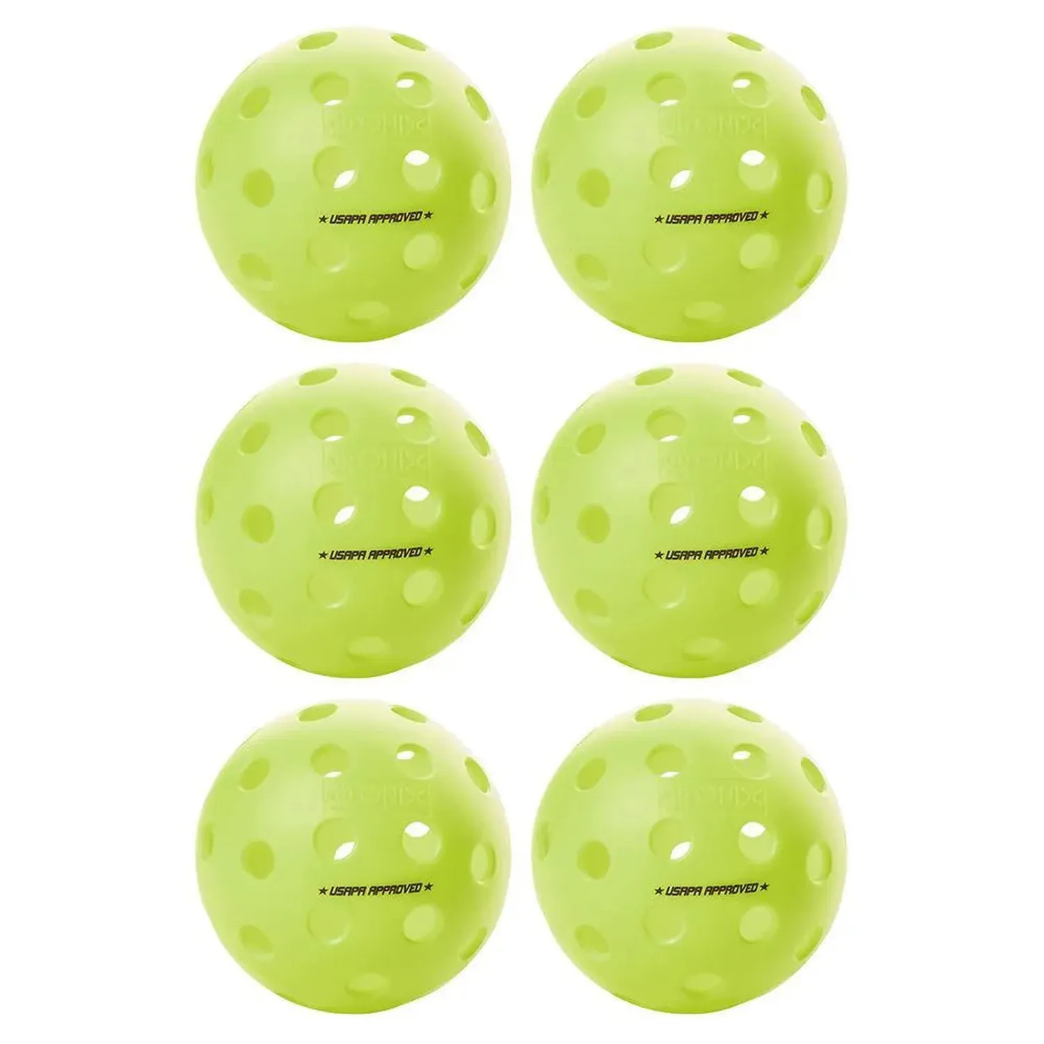 Onix Fuse G2 Balles de Pickleball Extérieur 6-Pack — Palettes de pickleball