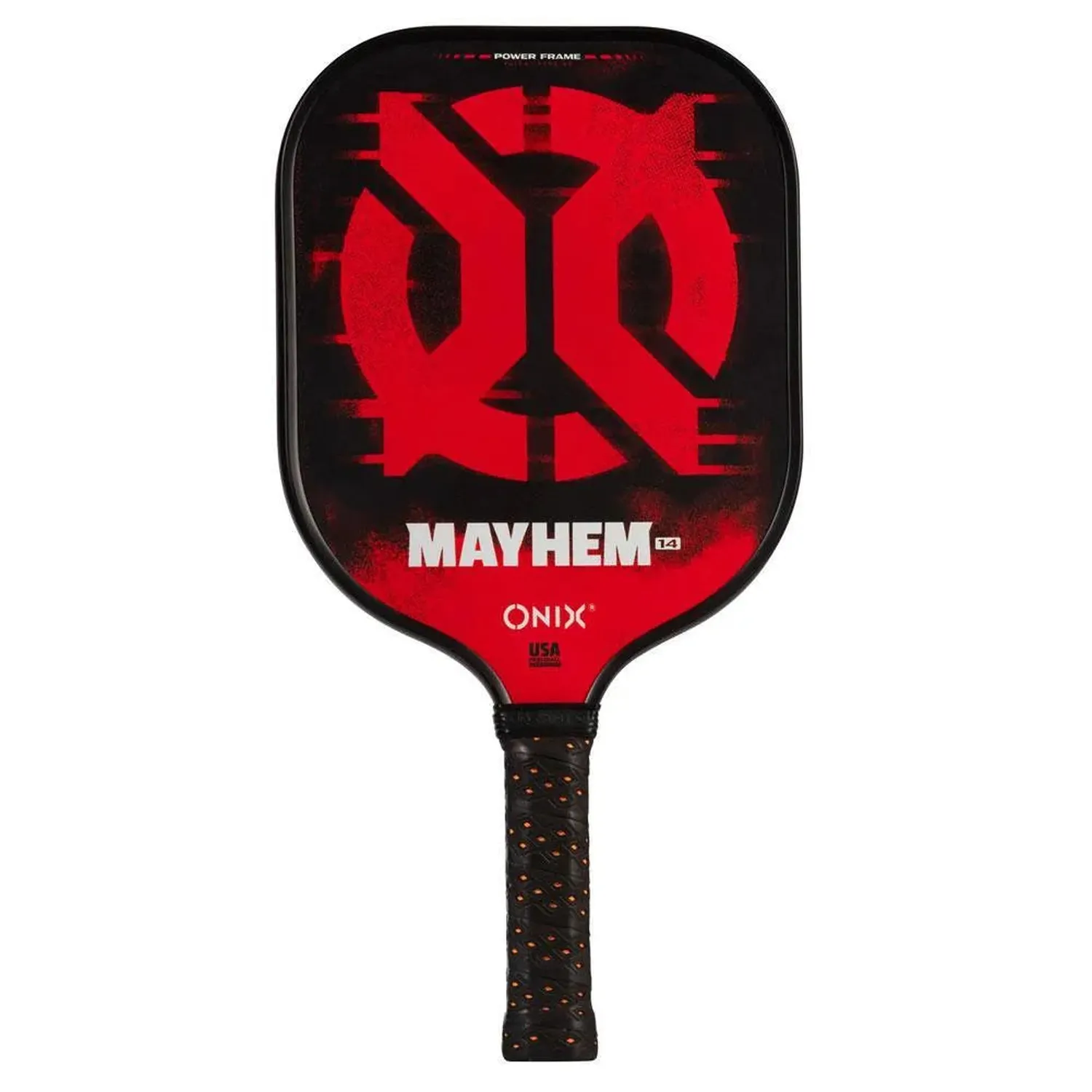 Onix Mayhem 14 Composite Pickleball Paddle - Orange and Black