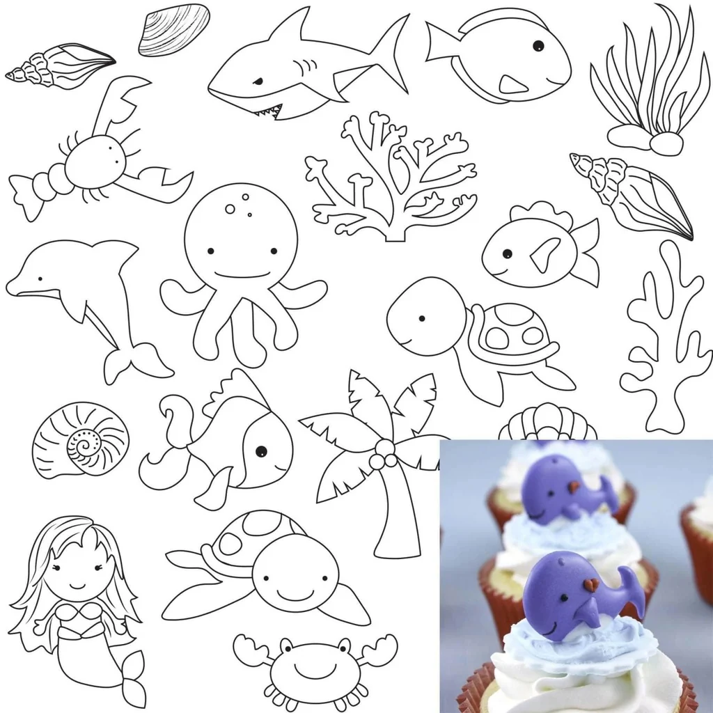 Sweet Elite Pattern Sheets - Under the Sea — Kitchen Gadgets