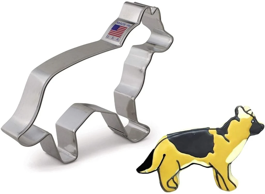 German Shepherd Dog Cookie Cutter 4 3/4"