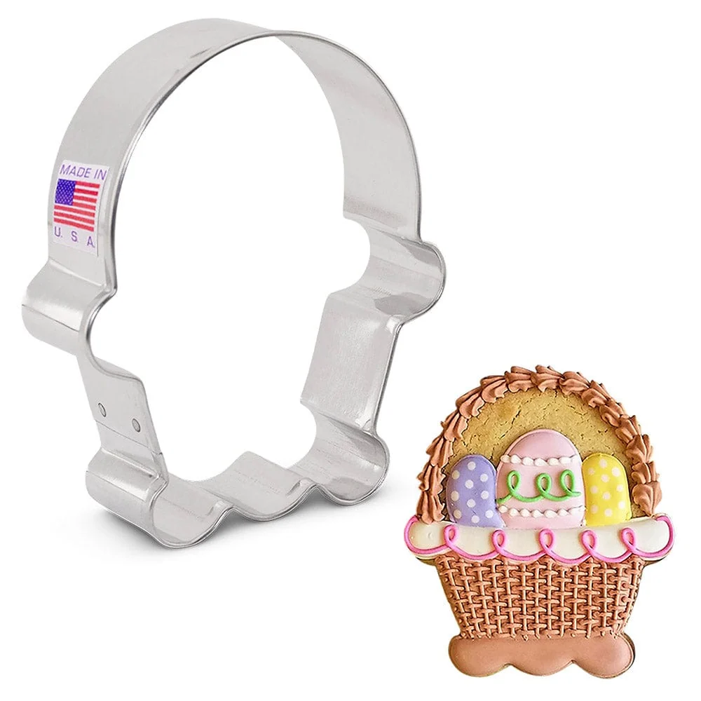 Easter Basket Cookie Cutter 3 3/4" — Storage Baskets