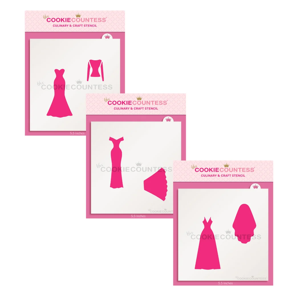 Wedding Dress Maker - 3 Piece Stencil — Kitchen Gadgets