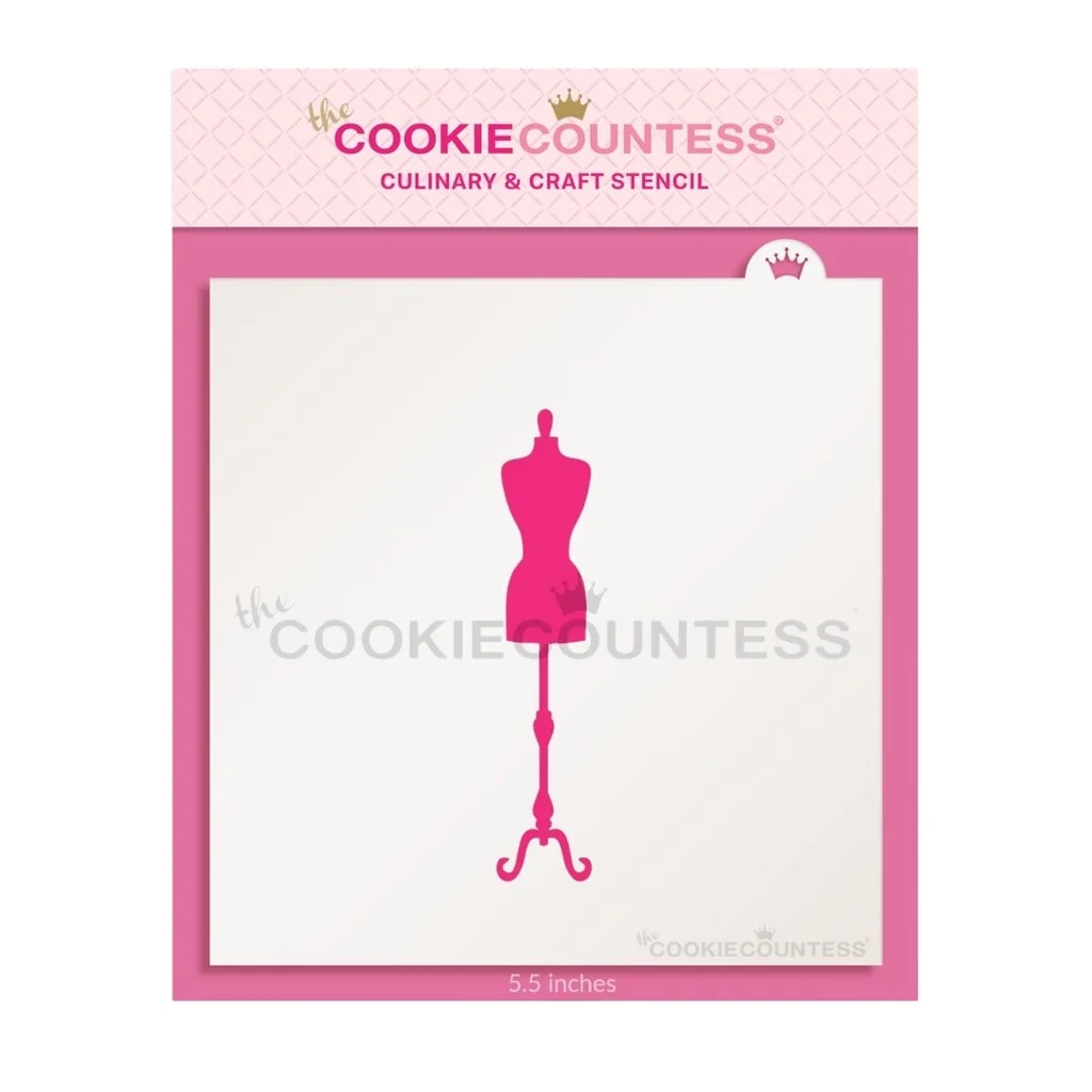 Pochoir Mannequin de Robe par The Cookie Countess — Gadgets de cuisine