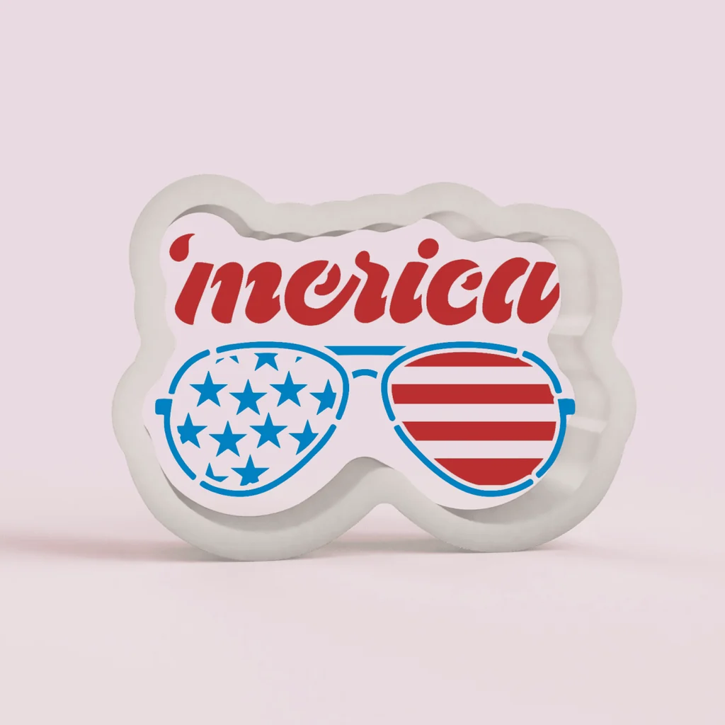 Emporte-pièce Lunettes 'Merica par The Cookie Countess — Gadgets de cuisine