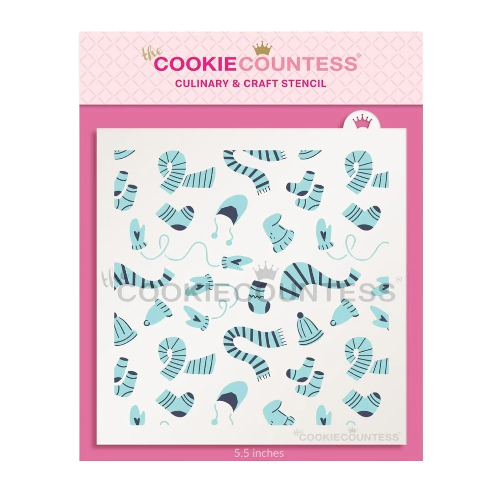 Mittens, Scarves and Hats 2 Piece Stencil set — Kitchen Gadgets