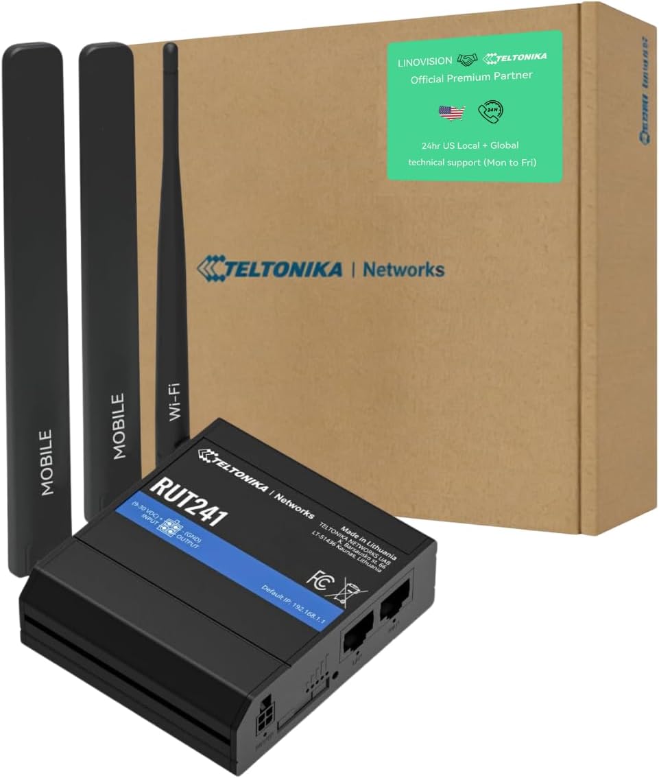 Teltonika RUT241098000 Industrial 4G LTE Router — Wifi Router