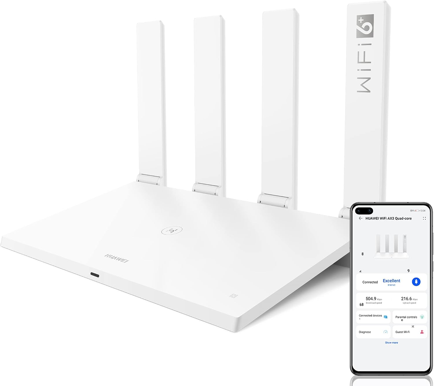 HUAWEI AX3 Routeur WiFi 6 – 3000 Mbps Double Bande — Routeur Wi-Fi