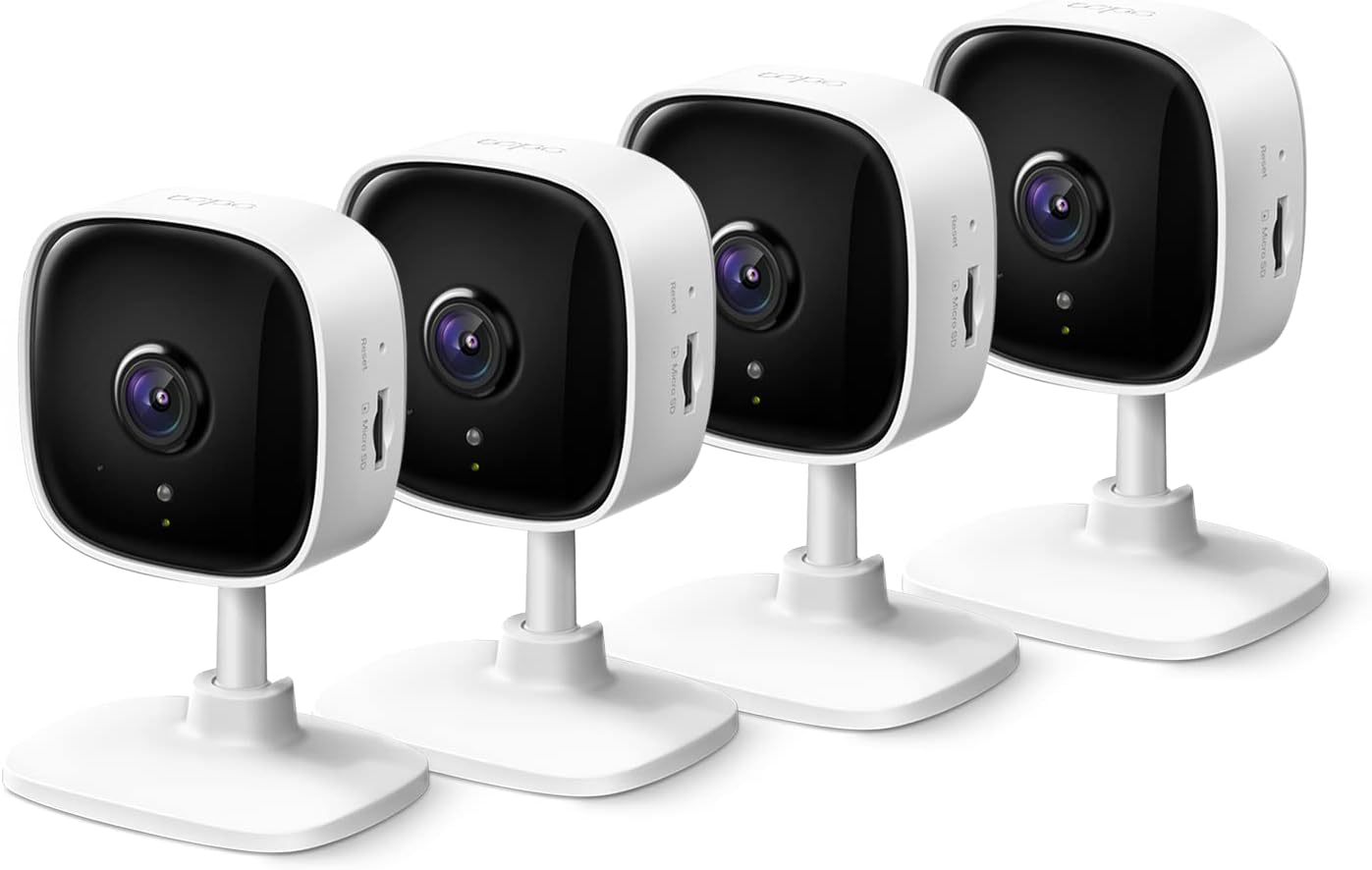 Tapo 2K Indoor Wired Security Camera C110P4 (4-Pack) — Security Camera