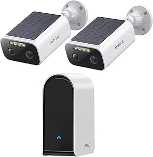 Caméra de surveillance ANSQUE 2K, solaire et batterie 365 jours