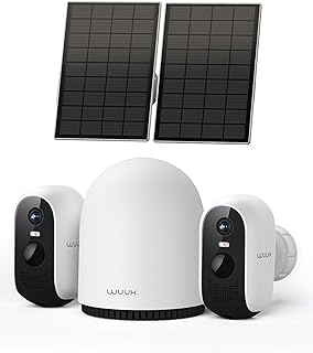WUUK 2K Solar Security Camera Wireless Outdoor Kit — Security Camera