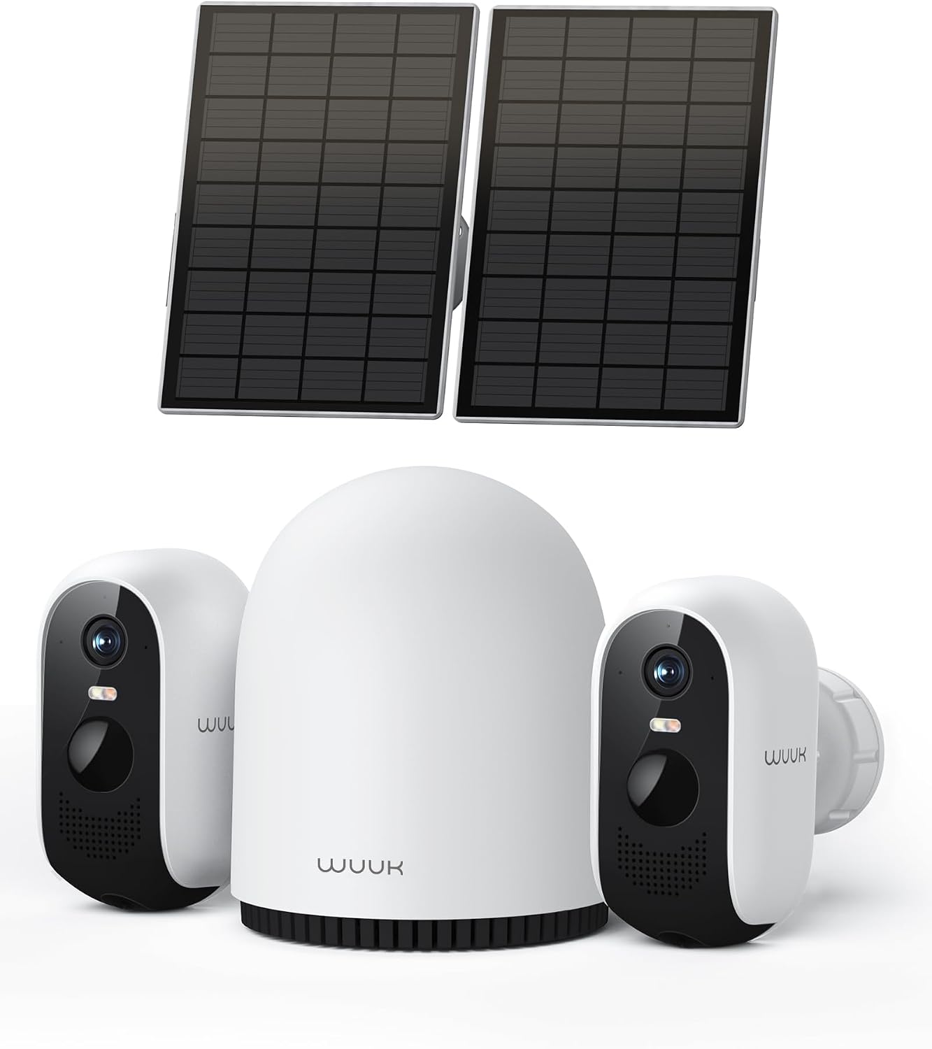 WUUK 2K Solar Security Camera Wireless Outdoor Kit — Security Camera