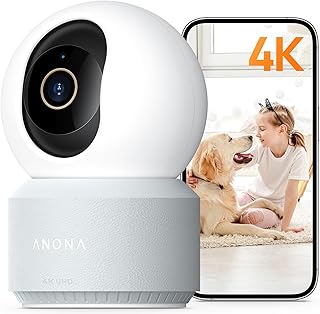 Caméra d'intérieur Anona 4K UHD avec panoramique-inclinaison 360°