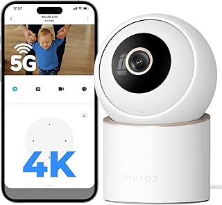 Caméra de surveillance IMILAB 4K 8MP intérieure 360° suivi animaux