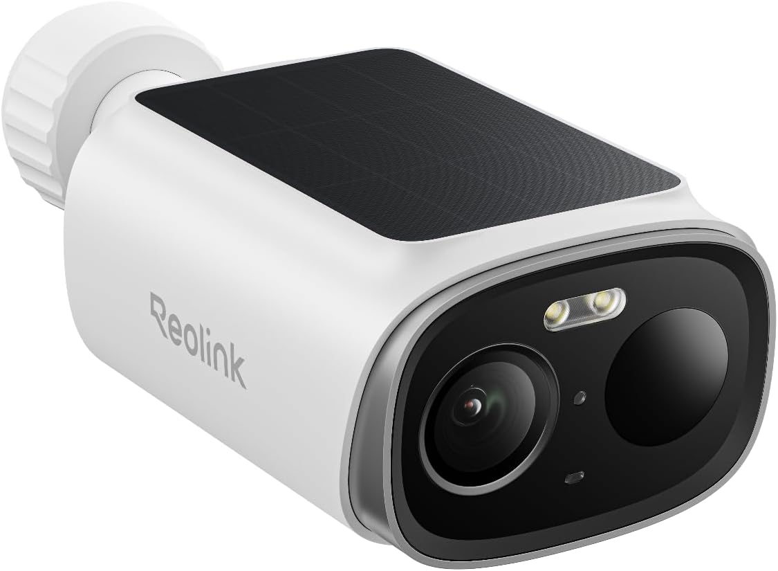 REOLINK Argus Solar 5MP 3K WiFi 6 Caméra de Surveillance — Caméra de sécurité