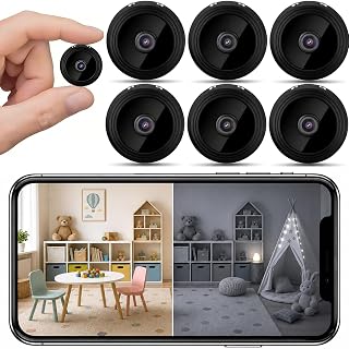 6-Pack 1080P Mini Security Camera with Night Vision — Security Camera