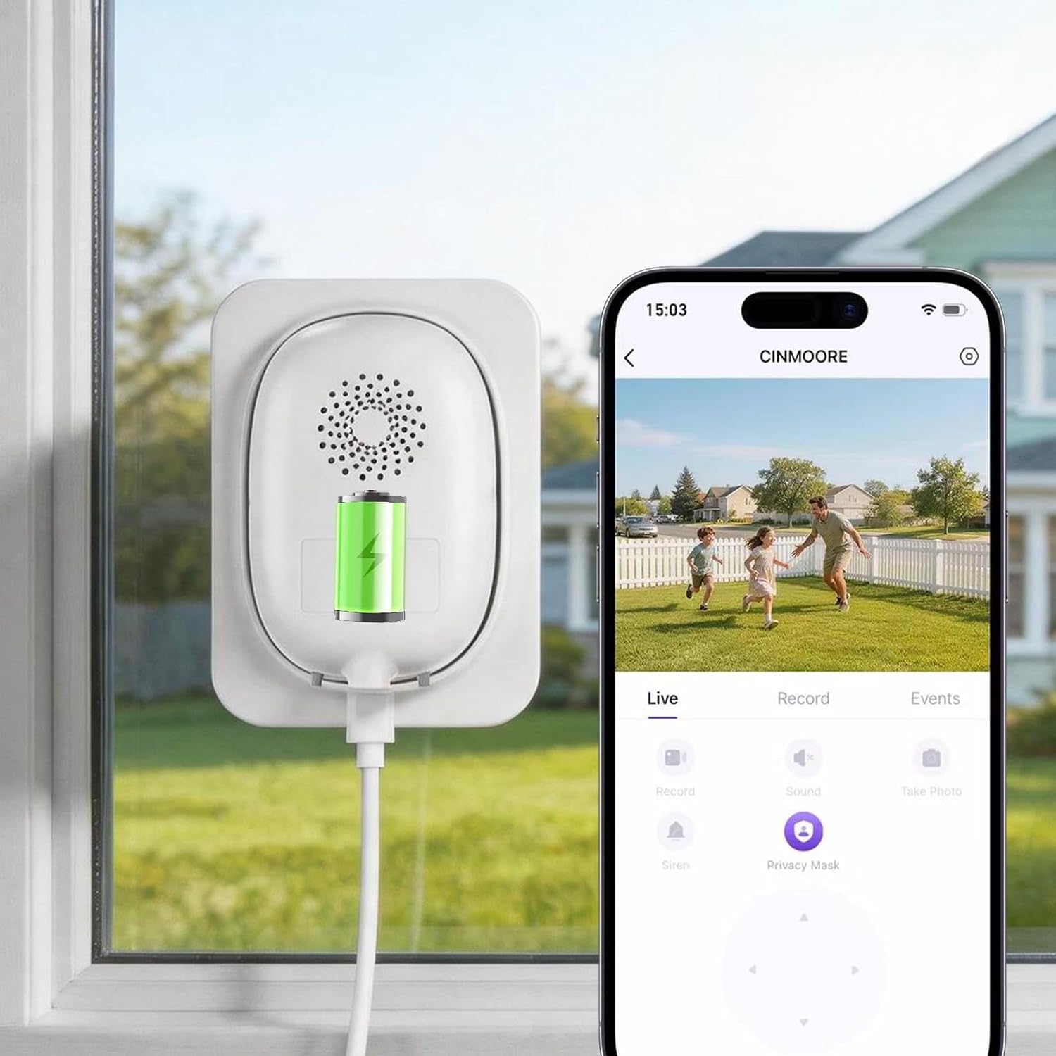 Caméra de sécurité sans perçage No Drill 2.5K 4MP WiFi — Caméra de sécurité