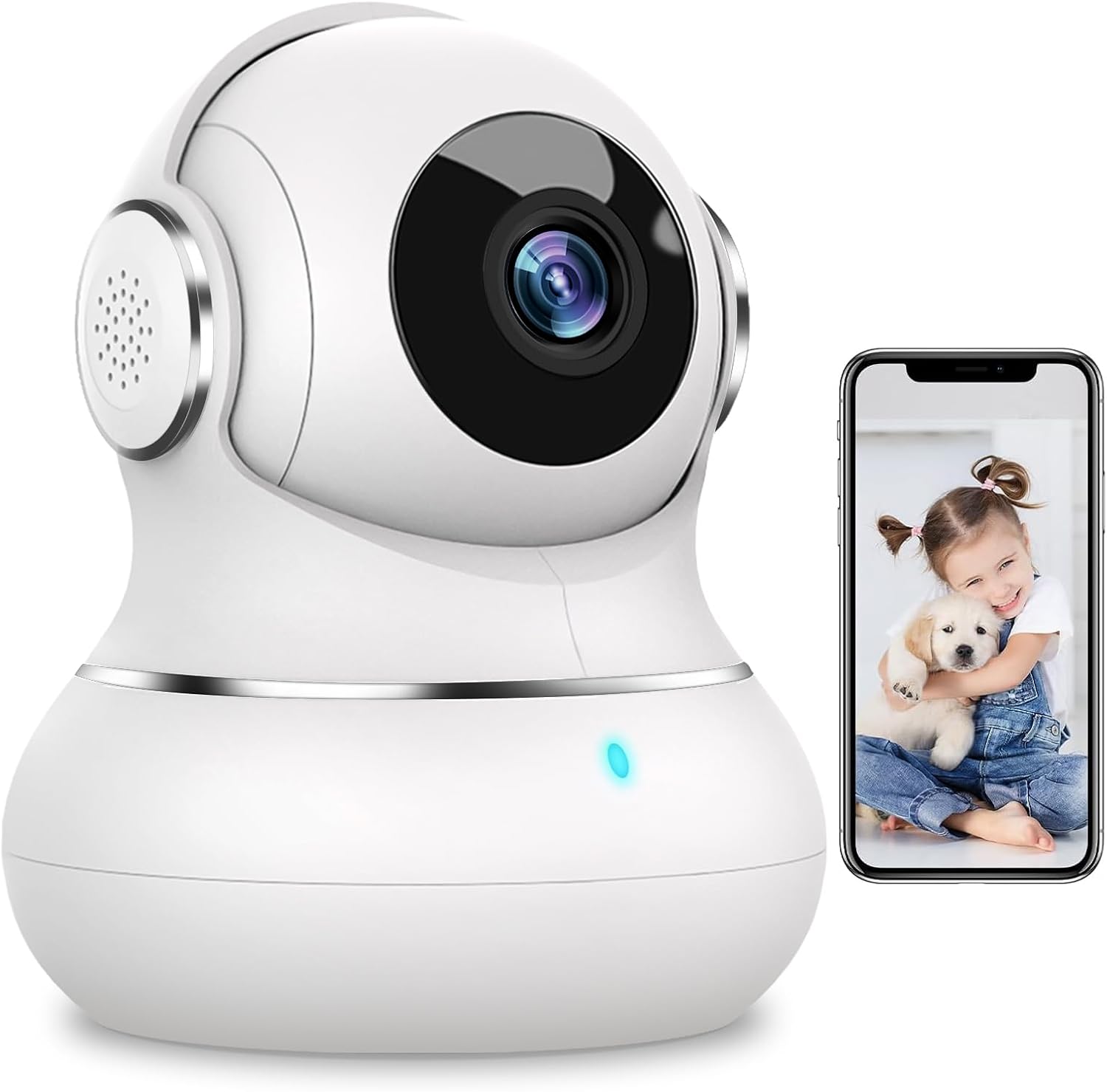 Caméra Litokam 2K intérieure pour animaux WiFi — Caméra de sécurité