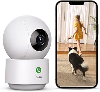 AOSU 2K Security Camera Indoor 3MP Pet Monitor — Security Camera