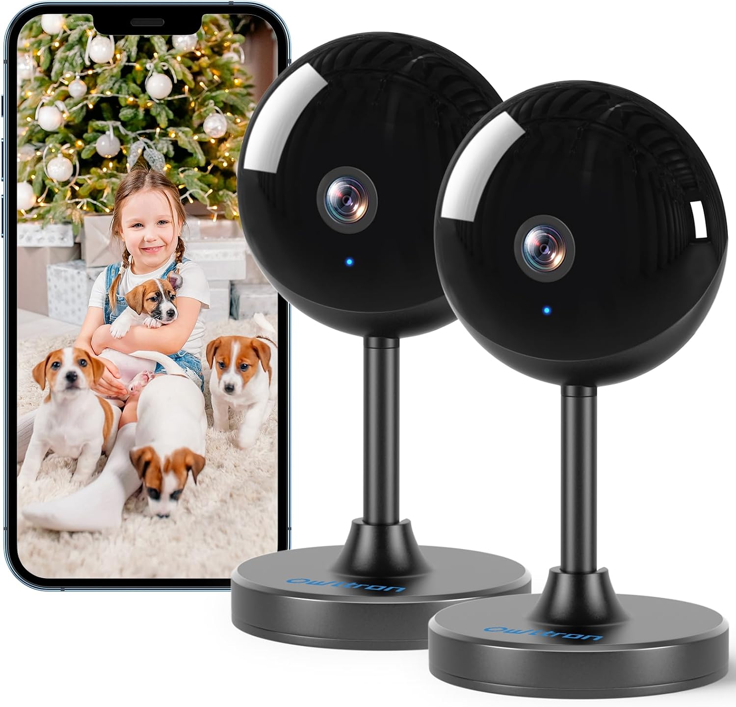 Caméra de sécurité intérieure Owltron 2K vision nocturne — Caméra de sécurité